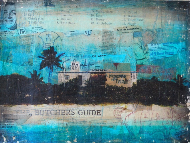 collage by Susan Katz: Exuma House