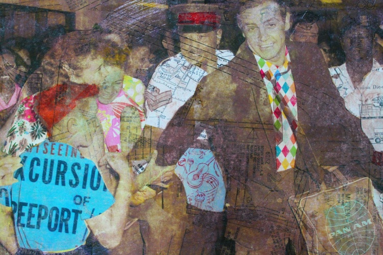 photo transfer/collage work by Susan Katz - Bond James Bond