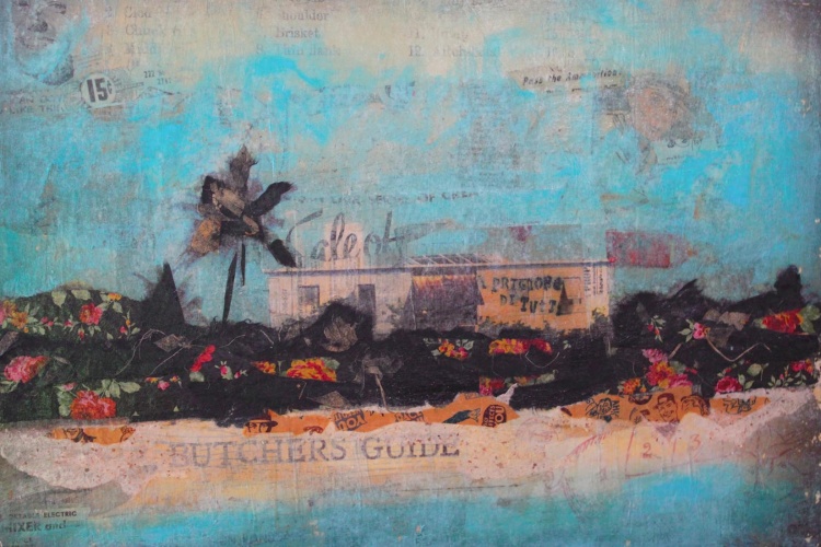 photo transfer/collage work by Susan Katz - Exuma House