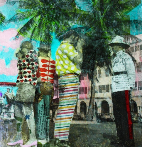 photo transfer/collage work by Susan Katz - Say Cheese